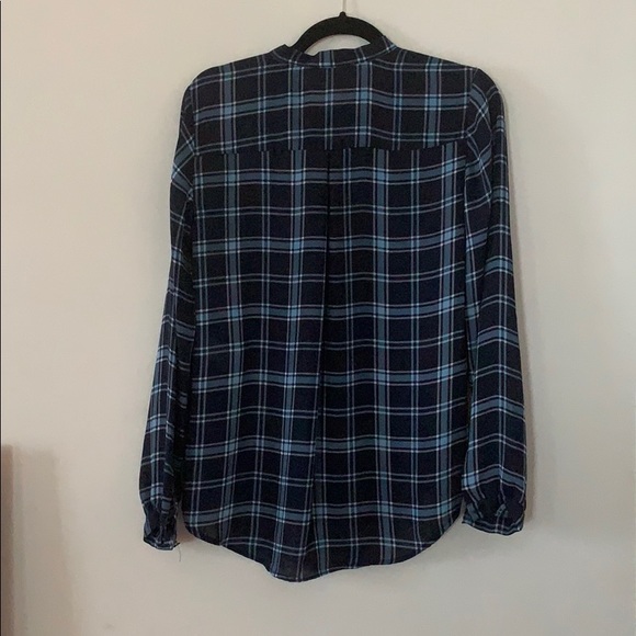 Michael Kors sheer plaid blouse - Picture 2 of 4